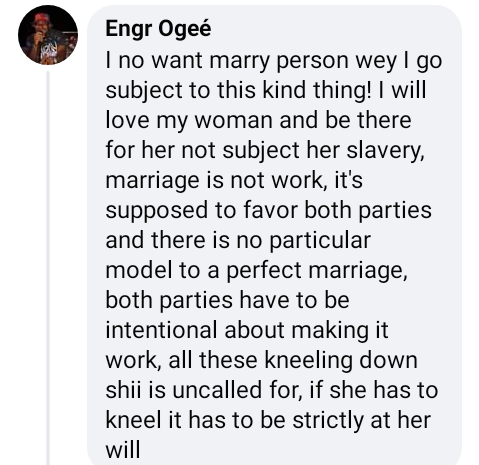 Will our women return to this era of grace, respect and submission? - Nigerian man asks as he shares photo of woman kneeling to serve food to her husband