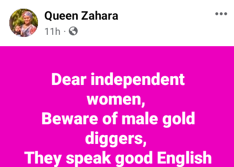 Beware of male gold diggers. They speak good English - Nigerian businesswoman warns independent women