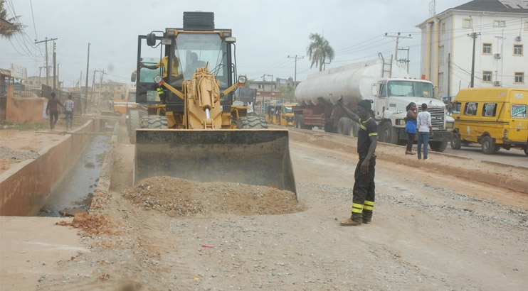 Lagos road construction