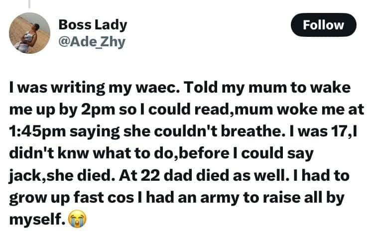 Spouses die, become irresponsible or helpless in cases of illness - Nigerian journalist advises women not to have too many children