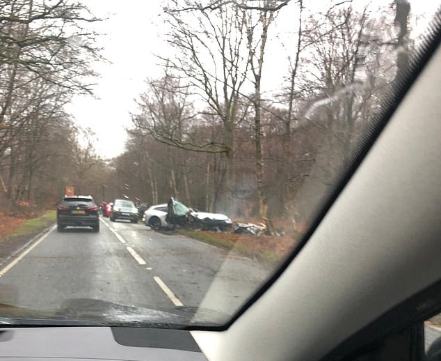 West Ham star, Michail Antonio involved in car accident (Photos)